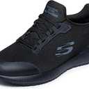 Skechers Women's Squad Sr Food Service Shoe 7.5, Black