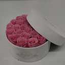 27 Flowers in a Luxury Suede Box, Birthday Gifts for Women, Preserved Flowers, Mothers Day Roses Gift for Mom, Light Pink