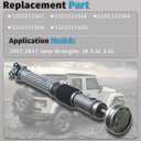 52853319AC Front Drive shaft Compatible with 2007-2017 Jeep Wrangler JK