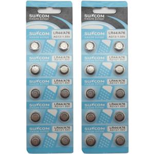 (20 pcs AG13 Alkaline 1.5V Button Cell Battery Single Use LR44 A76 G13R S76E MS76H MS76 Watch Toys Remotes Cameras