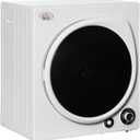 Automatic Dryer Machine, 1350W 3.22 Cu. Ft. Portable Clothes Dryer with 5 Drying Modes and Stainless Steel Tub for Apartment or Dorm, White