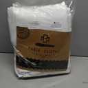 Fokitut 6 Pack Rectangle Tablecloth, 90x132 Inch, Stain Resistant and Wrinkle Polyester Table Cloth, Fabric Table Cover for Kitchen Dining, Wedding, Party, Holiday Dinner-White