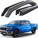 Goodyear Shatterproof in-Channel Window Deflectors for Trucks Dodge RAM 1500 2019-2025 Crew Cab, Rain Guards, Window Visors for Cars, Vent Deflector, Truck Accessories, 4 pcs- GY003413LP