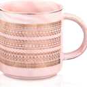 Mothers Day Gifts for Mom Hidden Message Coffee Mug 11.5oz Coffee Cup Cute Pink Marble Mug White Elephant Gifts for Women Friends Coworkers Office Birthday Bestie BFF Employee Boss