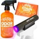 ANGRY ORANGE Pet Odor Eliminator Kit for Dog/Cat Urine - Citrus - 24 oz + UV Flashlight