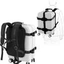 Luggage Backpack Conversion System Connector Straps Cross Shaped External Frame with Handle Adjustable Straps and Quick-release Lock for 22-30 Inch Hardshell Case/Luggage/Suitcase