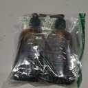 2, Large, 16 oz, Empty, Amber Glass Bottles with Black Lotion Pumps