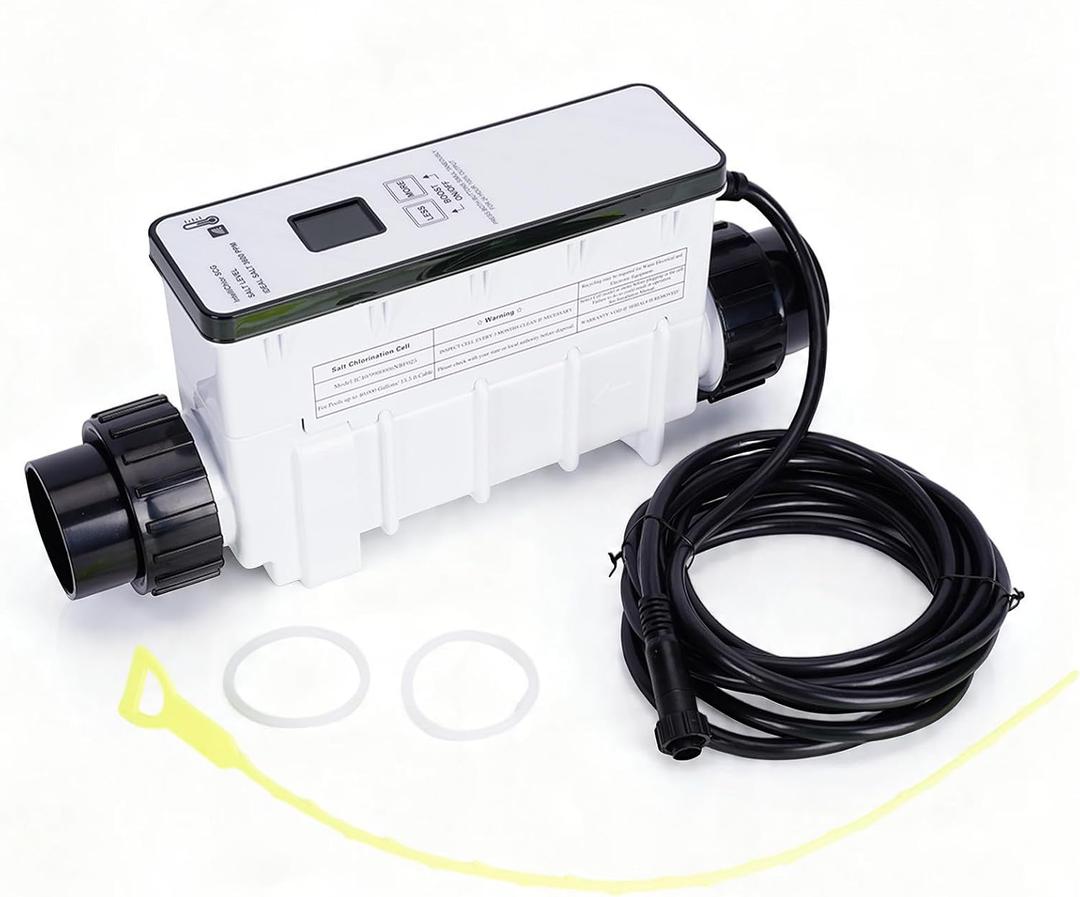 IC40 Salt Chlorine Generator, with OLED Display & WiFi Remote Control,Compatible with Pentair Intellichlor EC-520555,for Above Ground & Inground Swimming Pools