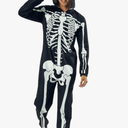 Bioworld Skeleton Men's Hooded Union Onesie Costume Suit-Large