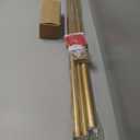 Ycolnaefllr 1 Inch Diameter Double Curtain Rod Set for Windows Heavy Duty Double Window Treatment Curtain Rod Adjustable from 48 to 84 Inch, Resin Finials with Curtain Holdbacks, Gold