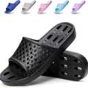 Shower Shoes Men Quick Drying Women Shower Sandals Non-Slip Comfortable House Slippers Bathroom Hotel Flip Flops Slides With Students Gym, 42-43, 10.5-11 Wide Women/ 8.5-9 Men
