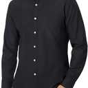 Alimens & Gentle Men's Oxford Shirts Regular Fit Button Down Shirt Business Casual Shirts Long Sleeve Dress Shirt XL