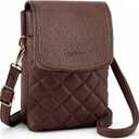 RFID Small Crossbody Purses for Women Quilted Cell Phone Purse with RFID Blocking Credit Card Slots