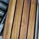 Premium 24"x16" Foldable Solid Teak Shower Mat, Non-Slip Bath Mat, 24" x 15.7"