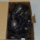 Brightown Outdoor String Lights, 25FT 12+1 G40 Bulbs Shatterproof Patio Lights, IP65 Waterproof Dimmable Hanging Connectable Globe LED Outdoor Lights for Backyard, Bistro, Porch, Deck, Balcony (Black)