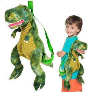 ArtCreativity Plush T-Rex Backpack for Kids, 1PC, Dinosaur Bag for Kids with Adjustable Straps and Zipper, Cool Dinosaurs Costume Accessories for Boys and Girls, DinosaurGifts for Boys and Girls