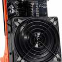 NerdQaxe++ Rev 6.1 Bitcoin Miner, 6 TH/s, Orange Stand | 100W Low Power Consumption, Dual Front-Rear Silent Fans, Open-Source, PSU Included, Solo Lottery Miner