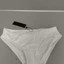 Tempt Me Women Strappy Bikini Bottom Full Coverage Bathing Suit Bottoms Swimsuit Bottom (X-Small, Solid White)