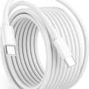 Cabepow 15FT USB C to USB C Cable, 60W USBC to USBC Cord, Extra Long Type C to Type C Fast Charging Cable for iPhone 17 16 15 Pro Plus Pro Max, Galaxy S25 S24, iPad Pro/Air, MacBook Pro/Air and More (White)