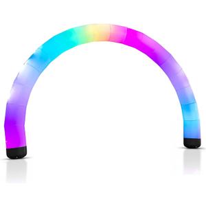 Inflatable Color Changing Arch 9' x 15' x 18"", Sand Bag Base, 4 Modes, Color Changing LEDs
