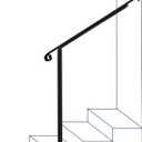 Hand Rails for Outdoor Steps,3 Step Stair Handrail,Black Railings for Outdoor Steps and Hand Rails Porch