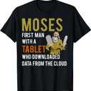 Funny Jewish Passover Moses Tablet Data Cloud Computing T T-Shirt, 4XL