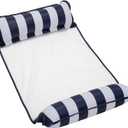 Aqua 4-in-1 Monterey Hammock Pool Float & Water Hammocks, 1-2-3-4 Multipacks  Multiple Colors/Styles  for Adults and Kids Floating (Blue Navy)