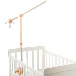 Baby Crib Mobile Arm,HBM Wooden Mobile Arm for Crib Mobile Hanger for Crib Baby Girl Nursery Decor (36 Inch)