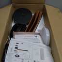 addlon 52 inch Ceiling Fans with Lights, Low Profile Ceiling Fan with Light and Remote Control, Flush Mount, Reversible, 3 Wood Blades, 3CCT Dimmable, Black Walnut Ceiling Fan for Indoor/Outdoor Use