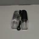 Sangcon Gravity Electric Salt and Pepper Grinder Set RECHARGEABLE Automatic Salt Pepper Shakers USB-C No Battery Needed - LED Light One Hand Operation, Adjustable Coarseness Pepper Mill Set