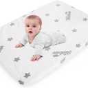 Bassinet Mattress Pad 25 x 36 Compatible with Dream On Me Nest/Zoom Portable/Zodiak, Pamo Babe Portable, Cosco Portable and Baby Trend, Waterproof Breathable Baby Foam with Removable Zippered Cover (White)