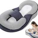 Lounger Pillow for Infant Cushion Reflux Breastfeeding Pillow, Bottle Feeding, Tummy Time