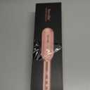 Terviiix Hair Straightener Brush Rose Gold - Ionic Anti-Frizz Hair Straightening Comb with MCH Heater, 13 Heat Settings, Fast Heating 20S, Dual Voltage, for Smooth & Shiny Hair