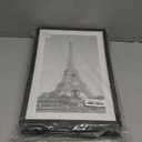 upsimples 11x17 Picture Frame Set of 5, Display Pictures 9x15 with Mat or 11 x 17 Without, Wall Gallery Poster Frames, Black