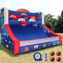 OZIS Inflatable Basketball Hoop Shot with Balls, Inflatable Party Basketball Game with Blower Easy Set Up Ideal for Indoor/Outdoor Shot Basketball Interactive Game