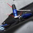 FOR Ninja 500 Ninja 500 SE Z500 Z 500 z500 2023 2024 2025 Motorcycle CNC Frame Crash Pads Engine Case Sliders Protector Covers Rear Frame Sliders (titanium, Ninja 500)