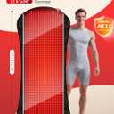 77.6"x36" Red Light Therapy Mat for Body, 1408pcs LED Infrared Red Light Therapy Blanket, 3 in 1 Dual Wavelength (660nm & 850nm), Infrared Heating Pad with 5 Modes & Pulse Modes & 10-90min Timer