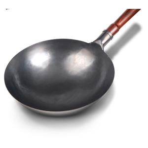 welsteepse Carbon Steel frying pan, Carbon Steel skillet,Traditional Hand Hammered Wok,13 Inch,frying pan,skillet,wok pan White