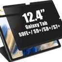 FILMEXT Magnetic Privacy Screen for Samsung Galaxy Tab S10 Plus 2024/Tab S9 FE+/Tab S9 Plus 2023/Tab S8+/Tab S7 FE/Tab S7 Plus 2020 12.4 inch,Anti Spy Anti Glare Anti Blue Light Screen Filter-Matte