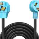 CircleCord UL Listed 3 Prong 50 Feet Dryer/EV Extension Cord, 30 Amp NEMA 10-30P/R, Suit for Level 2 EV Charging Such as Tesla Model 3/X/Y/S and 3 Prong Dryer, 125V/250V STW 10 Gauge