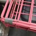 BestPet Dog Crate for Large Dogs,48 Inch Dog Kennel Outdoor with Double-Door,Folding Metal Pet Dog Cages with Divider Panel, Tray and Handle,Pink