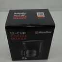 Mueller 12-Cup Drip Coffee Maker - Borosilicate Carafe, Auto-Off, Reusable Filter, Anti-Drip, Keep-Warm Function, Clear Water Level Window Coffee Machine, Ideal for Home or Office