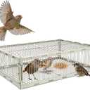 Universal Sparrow Trap Cage  Birds Trap Cage with Escape-Proof Design, One Way Bird Catcher Traps for Starlings, Quail, Cardinals and So On,Made from Rust-Resistant Metal for Long-Lasting Use (16.7"L x 12.0"W x 4.71"H)