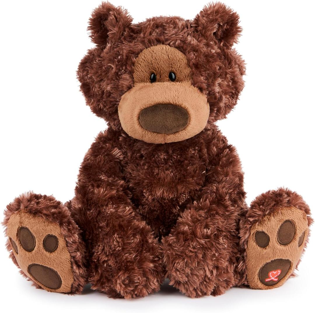 GUND Philbin Classic Teddy Bear, Premium Stuffed Animal for Ages 1 and Up, Chocolate Brown, 18