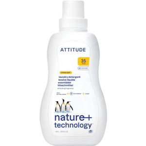 ATTITUDE Liquid Laundry Detergent, EWG Verified, HE Compatible, Plant-Based & Vegan, Natural Laundry Soap, Citrus Zest Scent, 35 Loads, 35.5 Fl Oz