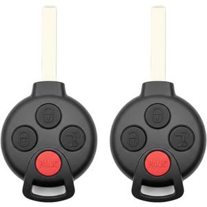 2PCS Car Key Fob Keyless Entry Remote 315MHz KR55WK45144 / 267T-5WK45144 for Smart Fortwo 2008-2015 | 4 Buttons