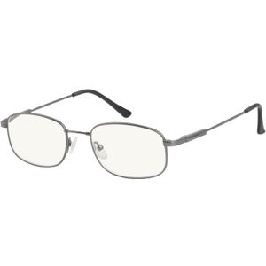 Eyekepper UV Protection Progressive Reading Glasses 3 Levels Multifocus Readers Men Women Bendable Memory Frame (Gunmetal, +2.50)
