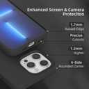 K TOMOTO Compatible with iPhone 13 Pro Max Case for Women, [Drop Protection] [Anti-Fingerprint] [Anti-Scratch] Shockproof Soft-Touch Silicone Phone Case for iPhone 13 Pro Max 6.7", Black