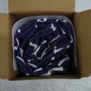Pack of 2 Outdoor Lumbar Pillow Covers, All Weather Cushion Pillow Cases 12x20 Inch, Pillowcase for Patio Couch Decoration, Carmody Navy