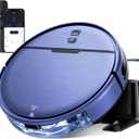 Robot Vacuum and Mop Combo, 2 in 1 Robotic Vacuums Cleaner with WiFi/App, Robot Vacuum with Water Tank, Strong Suction, Schedule, Self-Charging, Quiet, for Hard Floor, Pet Hair, Low Pile Carpet (Dragonfly-blue)